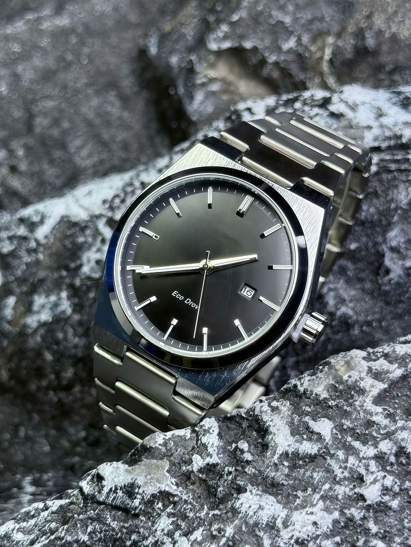 Orologio al quarzo con secondi continui, da uomo, con cinturino in acciaio a tre perni, serie 2025_voghion.com