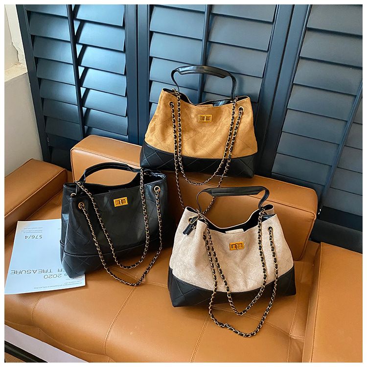 Borsa a tracolla singola trapuntata per donna, modello nuovo 2025 alla moda e semplice, borsa a tracolla minimalista di grande capacità_voghion.com