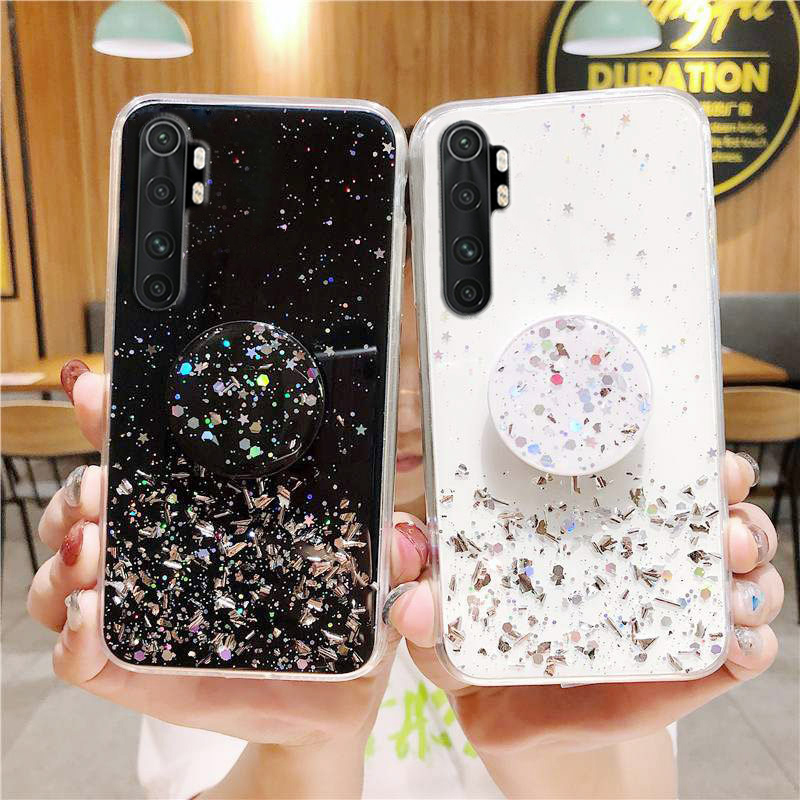 For Xiaomi Mi 11 Ultra 11 Lite Case Bling Glitter Cover Xiaomi Poco M3 F3 X3 Pro Redmi Note 11 9 10 8 7 Pro 10S 9S Holde_voghion.com