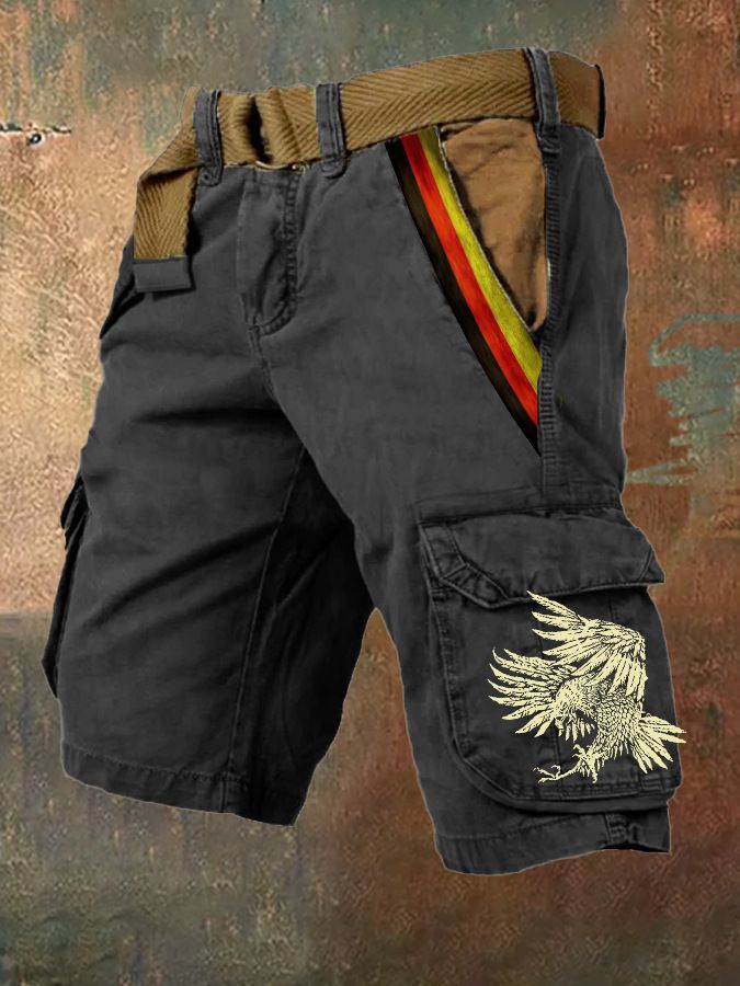 Unbeatable Quality Independence Day Flag 3D Digital Printed Work Pants, Loose And Trendy Men's Sports Shorts_voghion.com