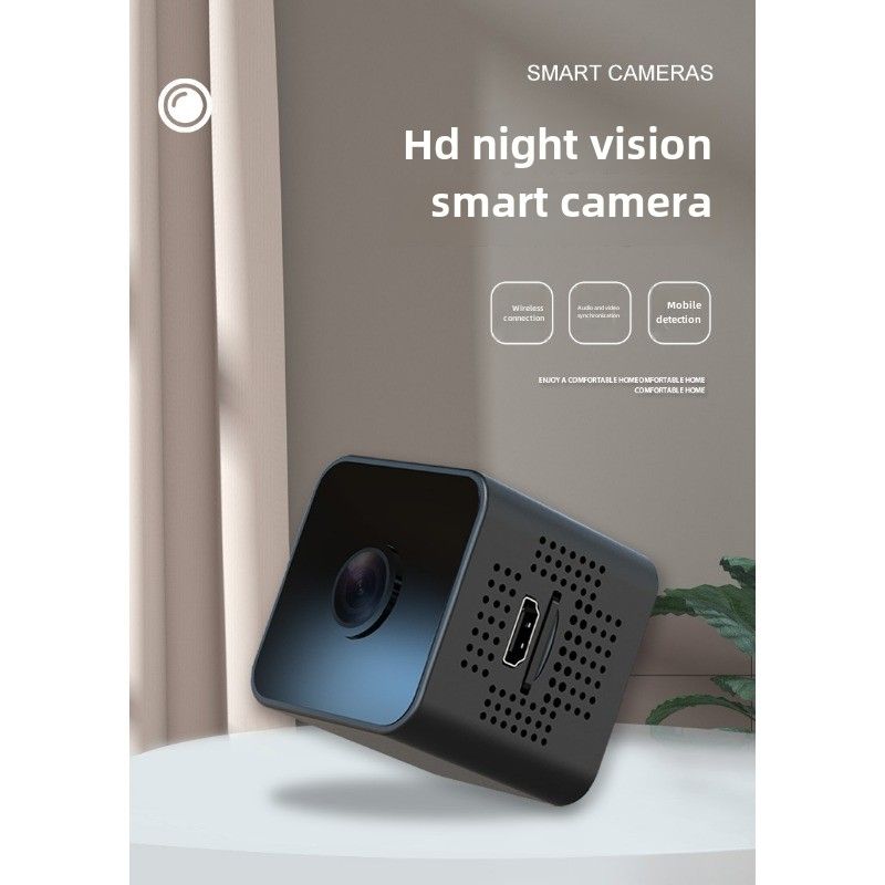 X1 kleine vierkante high definition wifi-camera, draadloze 1080p nachtzicht beveiligingscamera sport kleine camera_voghion.com