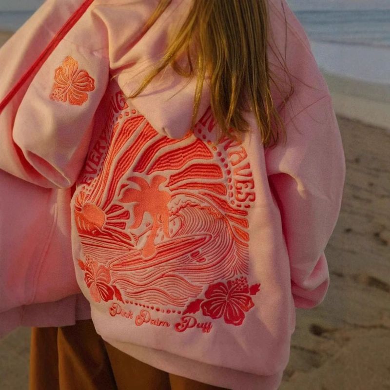 Trendiger Oversize-Hoodie mit exquisiter Stickerei – weiches und bequemes Pullover-Sweatshirt für Damen, Unisex-Passform, mehrere Farben und Designs_voghion.com