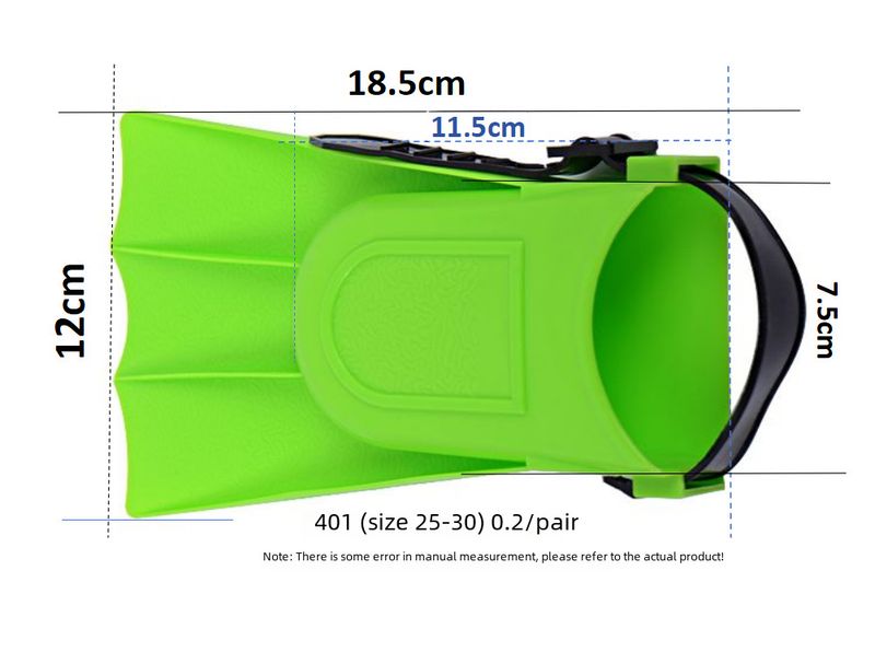 Tauchflossen Schwimmzubehör Froschschuhe Multicolor 25~30 Meter können getragen werden Kinder Schnorchelausrüstung Großhandel_voghion.com