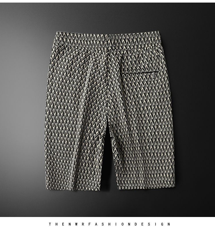Männerkleeder Station Bär gestickt Kuerzärm Shorts Kostüm Männer ganz schéin Summer nei Männer Set mat passenden Elementer_voghion.com