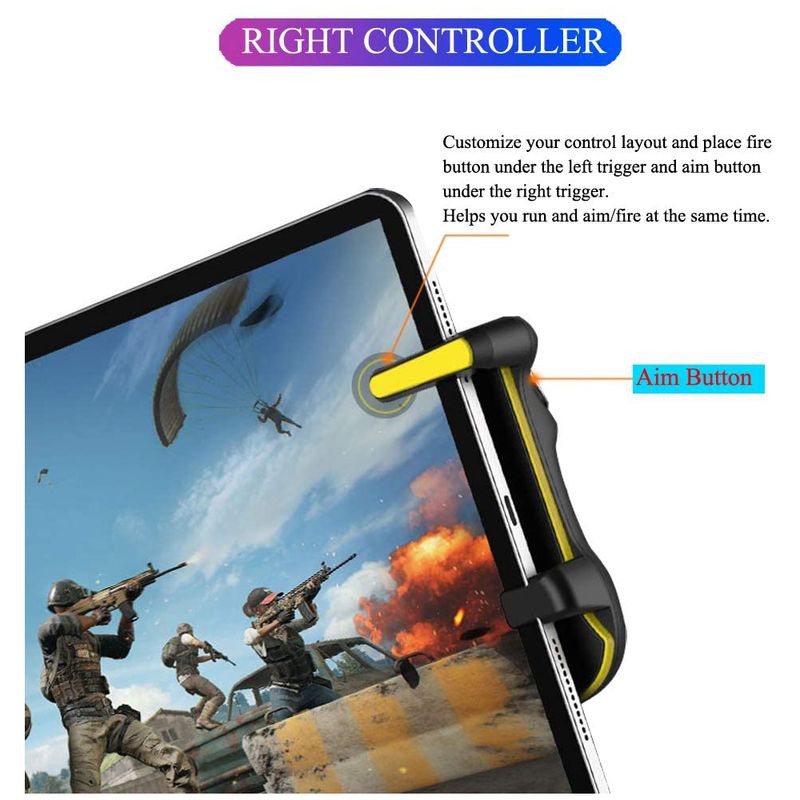 Kontroler wyzwalacza PUBG Gamepad do tabletu iPad Pojemność L1R1 Przycisk celowania Uchwyt joysticka do telefonu komórkowego Gra FPS_voghion.com