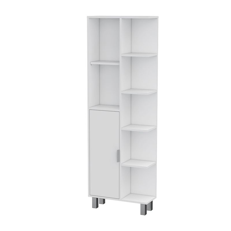 Natalie White 9-Shelf Linen Cabinet_voghion.com