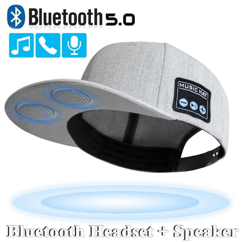Vanjske bežične slušalice, šešir, bejzbol s kapom, glazbeni zvučnik, Bluetooth mikrofon, handsfree slušalice za trčanje_voghion.com