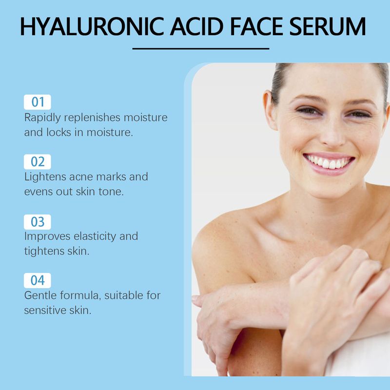 Siero Roller all'acido ialuronico, idratante, idratante e illuminante per la cura della pelle del viso_voghion.com