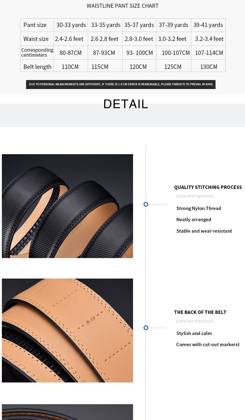 HOT Leather Belt Metal Automatic Buckle Brand High Quality Belts for Men Famous Work Business Black Cowskin Strap_voghion.com