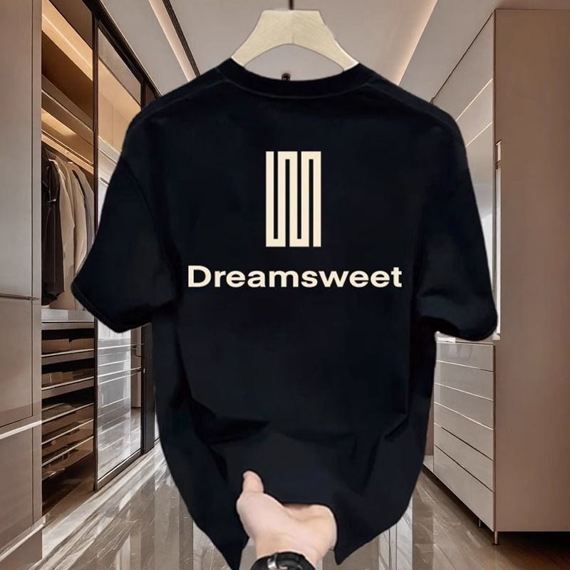 T-shirt da uomo a maniche corte, semplice, versatile, con scollo rotondo, di tendenza della moda estiva, top di alta gamma_voghion.com