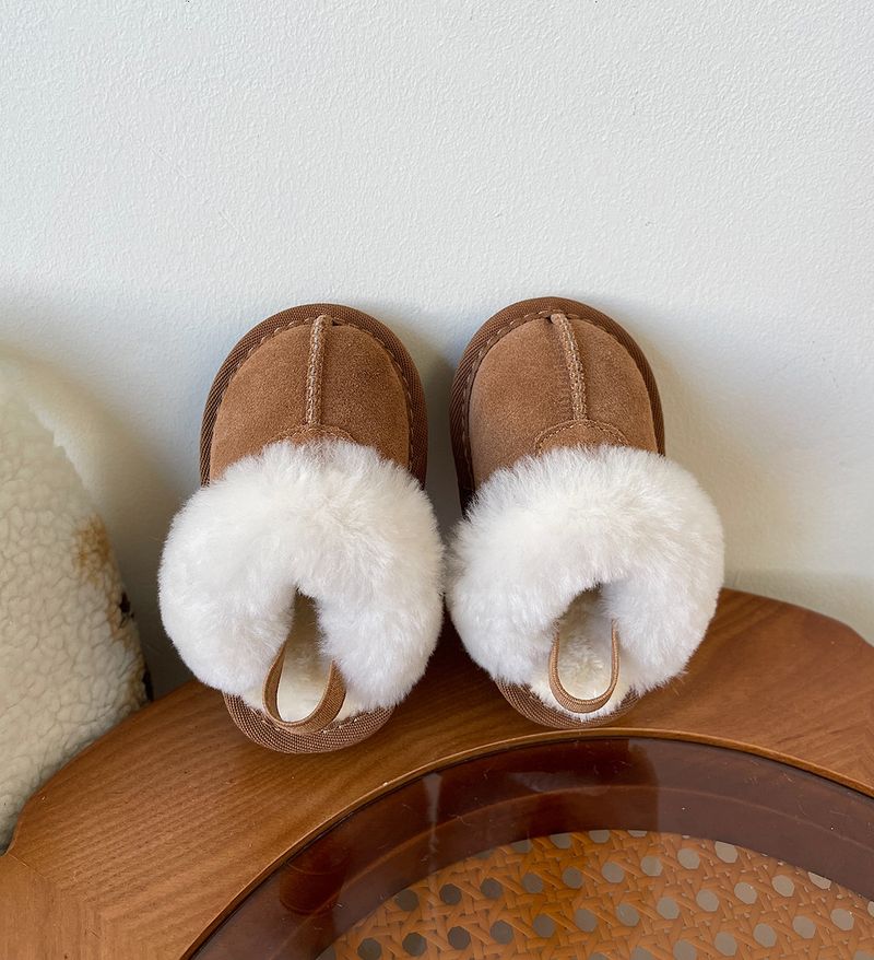 {Talla 15-30} Zapatos de bebé con forro polar, nuevos zapatos de algodón para invierno, pantuflas de algodón cálidas para niñas, zapatos de suela suave para bebés_voghion.com