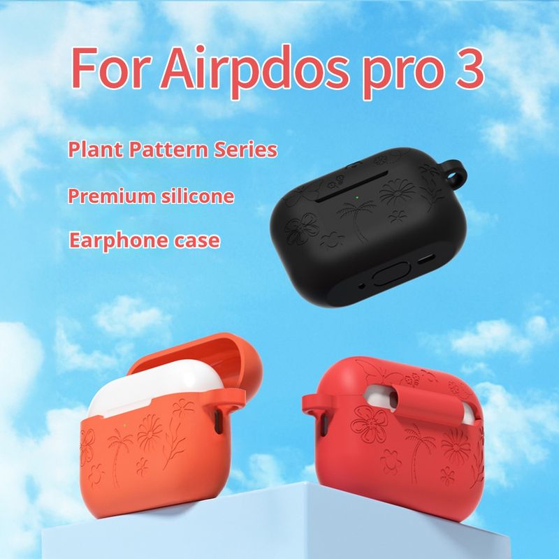 Custodia con motivo a farfalla e fiore 3D per AirPods Pro 3 2025, morbida custodia in silicone con motivo a cartoni animati per AirPods Pro3, custodia con gancio_voghion.com