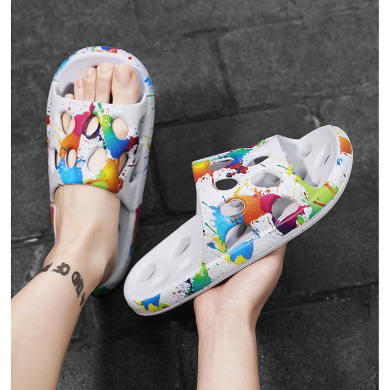 Verão Novo Interior Banheiro Exterior Casual Chinelos Grande Coreano Moda Versátil Camo Trendy Sapatos Masculinos_voghion.com