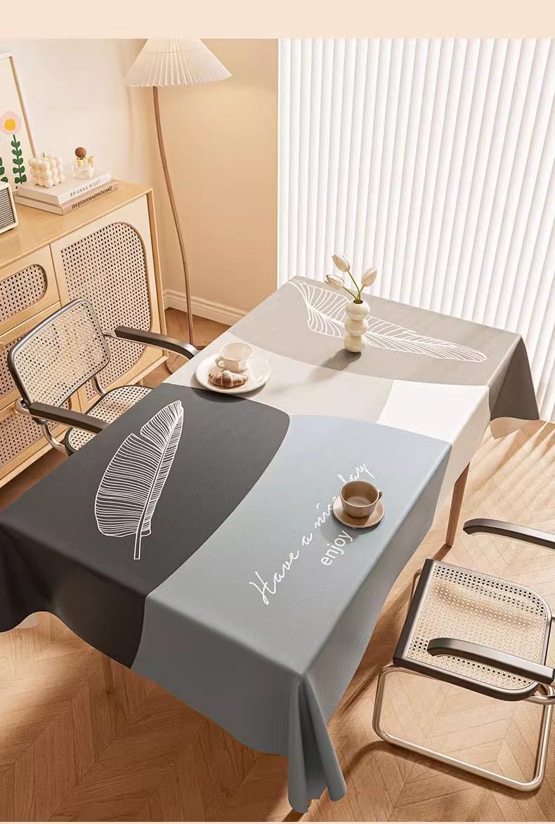 Toalha de mesa de pele de cordeiro de alta qualidade Morandi Nova toalha de mesa à prova de óleo, à prova de escaldamento e à prova d'água Sala de estar Mesa de jantar Mesa de centro Toalha de mesa_voghion.com