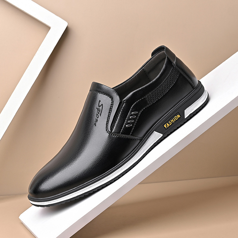 Men's Loafers Patent Leather Suede Toe Wedding Footgear Shoes Round Toe Square_voghion.com
