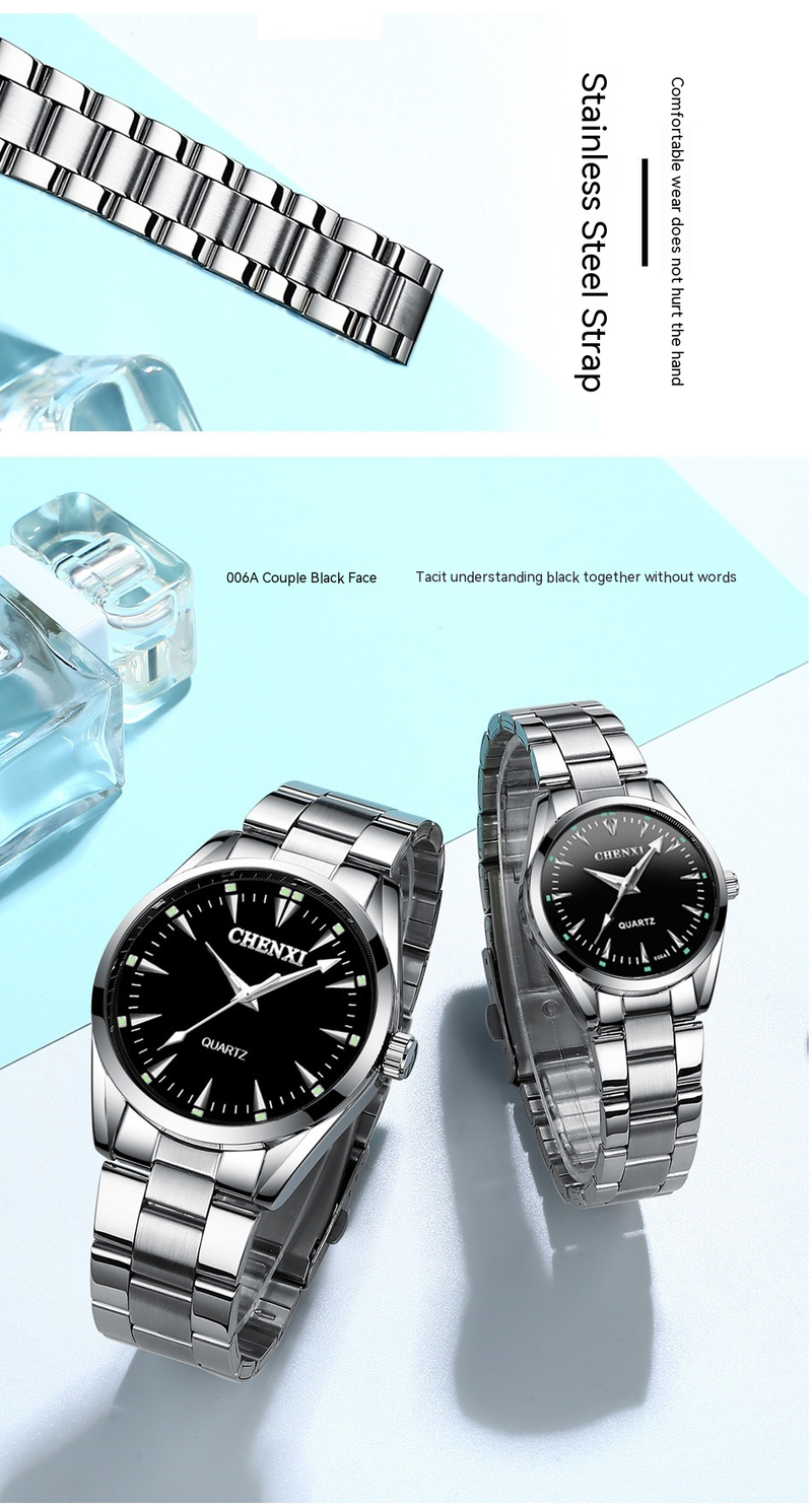 2023 Nuovo orologio di vendita caldo Orologio da coppia di marca Chenxi Orologio da uomo d'affari da donna 006A Orologio da uomo con cinturino in acciaio inossidabile_voghion.com
