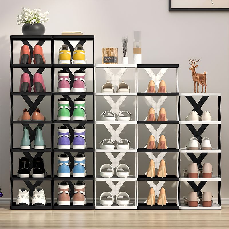 Lagerorganisator Abnehmbare Schuhregale Sparen Familienhaushaltsregal Mehrschichtiges einfaches Schuhregal Farbschrank_voghion.com