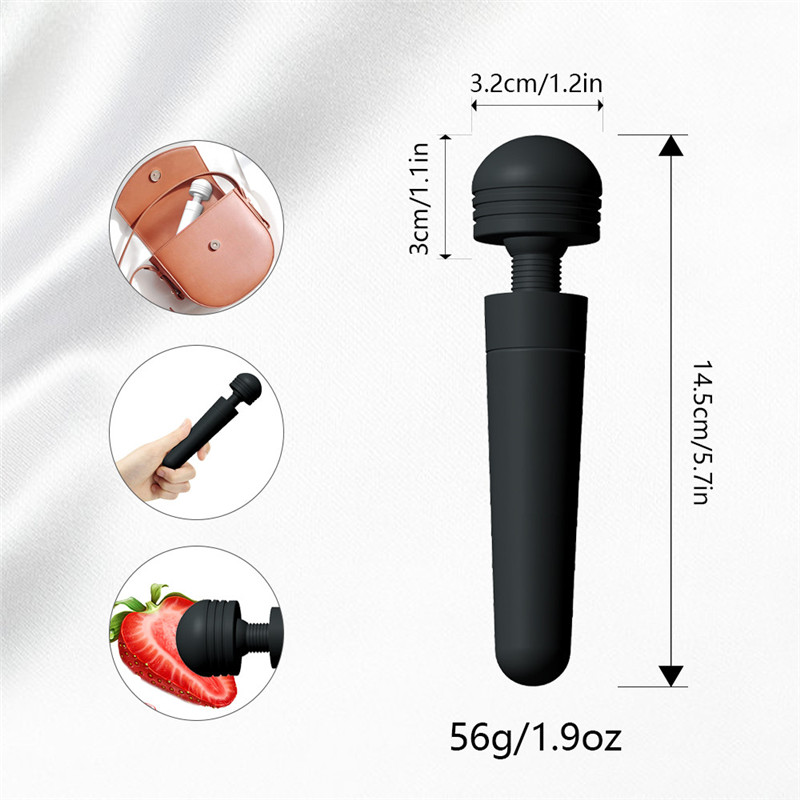 AV Wand Magic Vibratoren für Frauen, USB-Aufladung, großer AV-Stick, weiblicher G-Punkt-Massager, Klitorisstimulator, Erwachsene_voghion.com