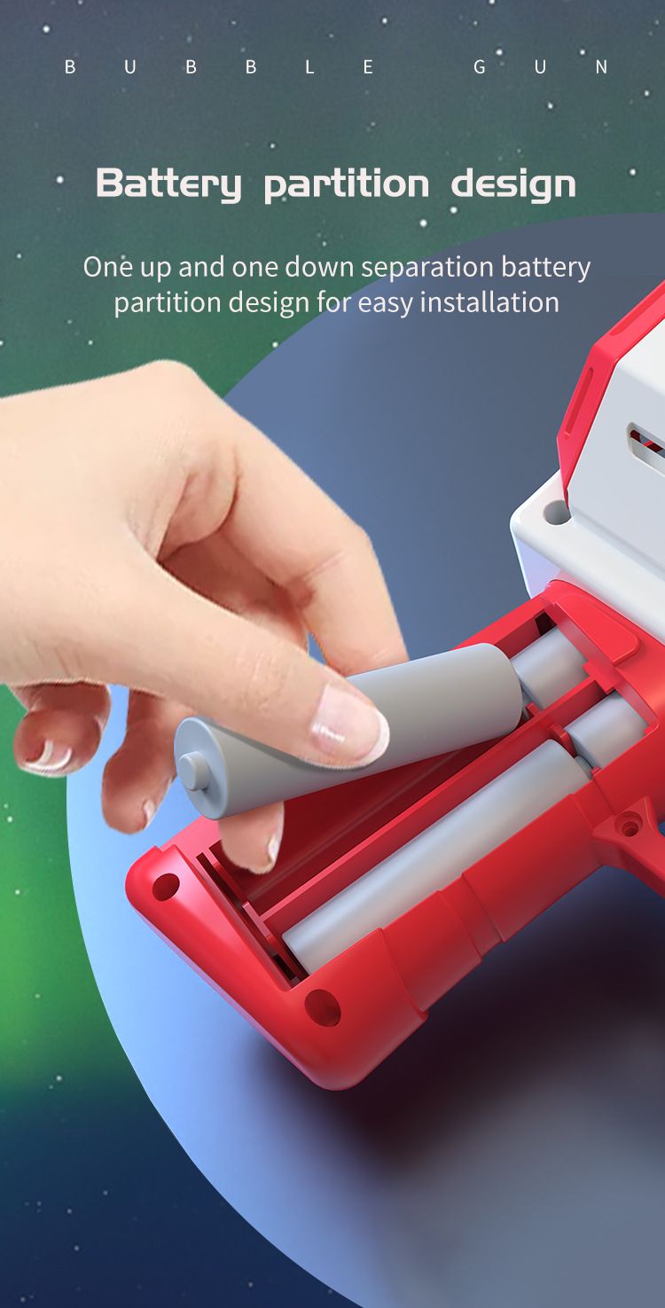 40-gats raket bubbelpistool - Ruimtegatling bubbelmachine voor kinderen, buitenspeelgoed, feestartikelen en verjaardagscadeaus_voghion.com