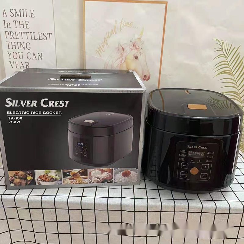 EU Smart Rice Cooker - 24H Delay Timer & English Menu | 8 Cooking Functions | 2L Perfect For European Families_voghion.com