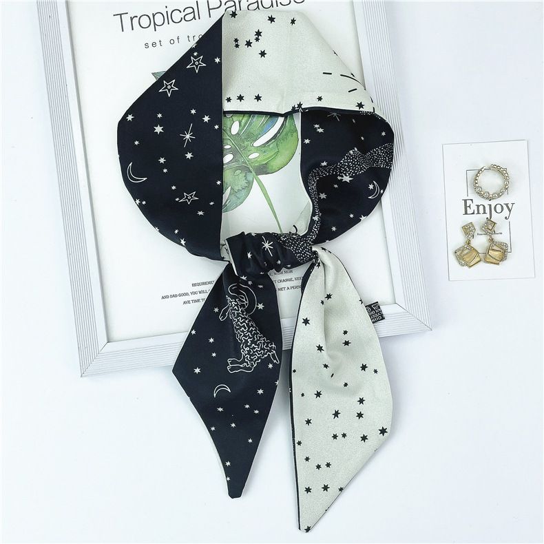 Frühling Herbst Mode Tarot Marke Zwölf Konstellationen Kleiner Schal für Frauen in Südkorea, Schmaler Langer Gestreifter Schal,_voghion.com