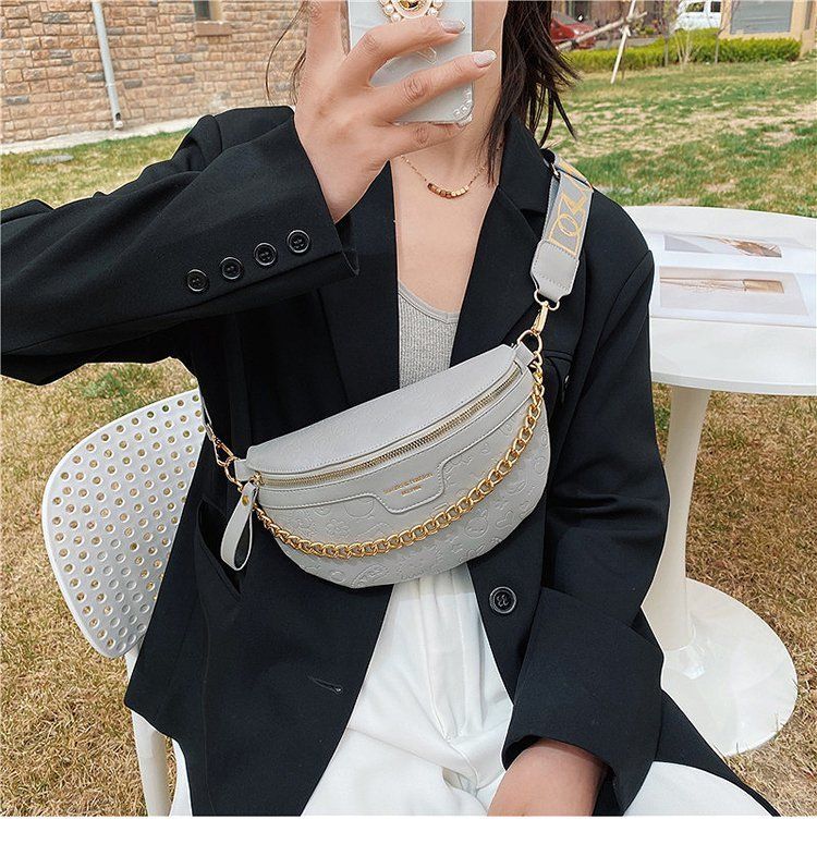 2021 nuova tendenza moda spalla tracolla catena in rilievo borsa a mano marsupio per donna_voghion.com