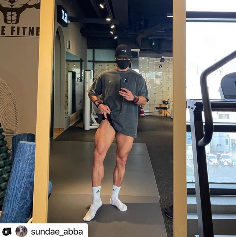 Muscle Spring/Summer New Men's Sports Running Fitness Training Cotton Loose Elastic Oversize Short Sleeve T-shirt_voghion.com