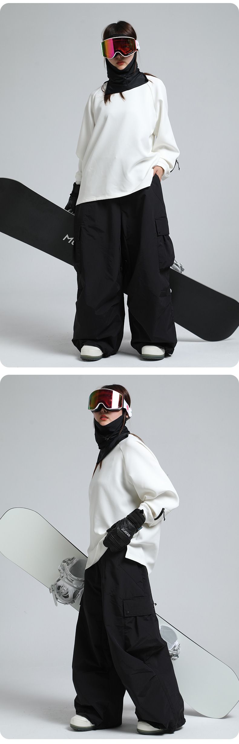 Pantaloni de schi pentru femei, impermeabili, caldi, americani, profesioniști, de iarnă, în aer liber, cu protecție la talie, noi_voghion.com