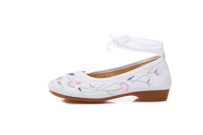 Excluding Shoe Box, Low Order Full Size, Cow Tendon Sole, Flat Bottom Embroidered Cloth Shoes, Spring And Summer Items_voghion.com