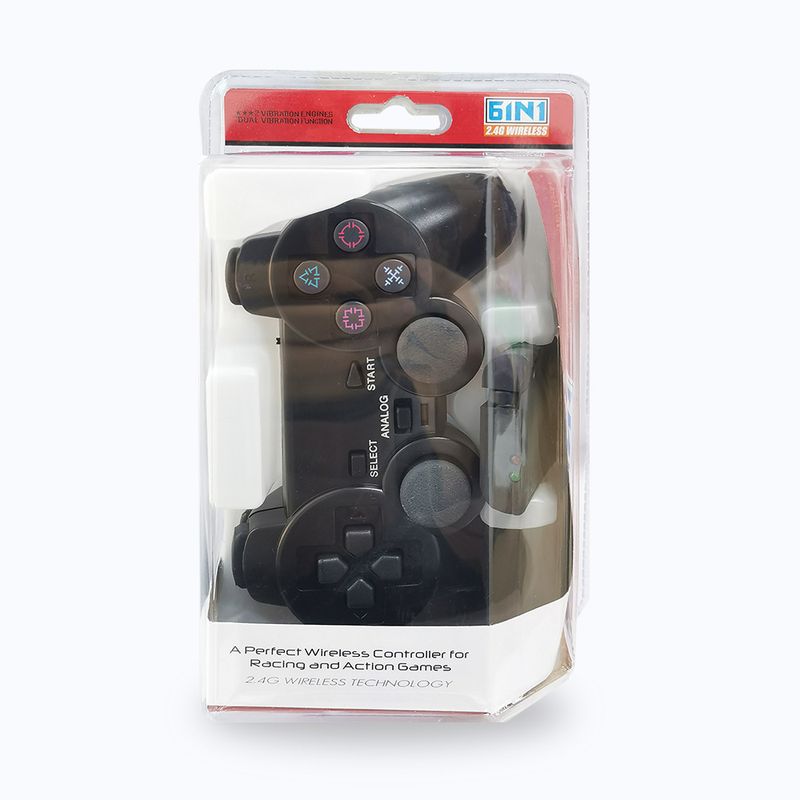 PS2 bezvadu spēļu kontrolieris 2.4G 3 vienā/6 vienā kontrolieris P3 ir saderīgs ar PS2 bezvadu spēļu kontrolieri_voghion.com