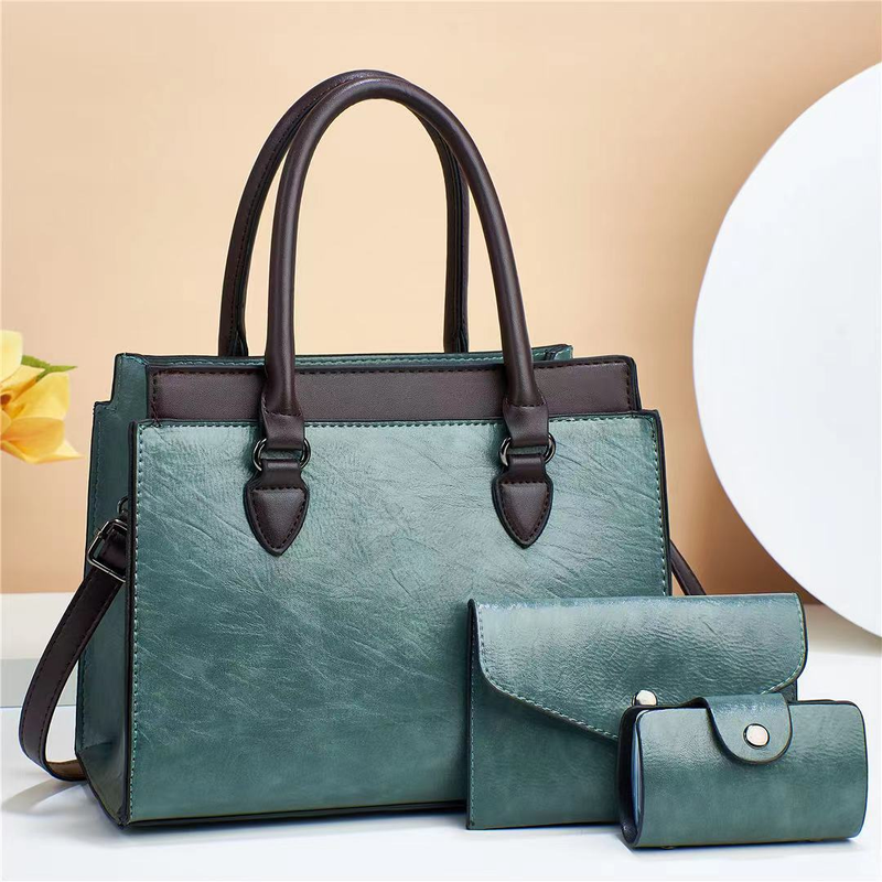 2023 New Trendy Women's Three Piece Set Commuter Fashion Handbag Single Shoulder Crossbody Mom's Middle Age Style Bag_voghion.com
