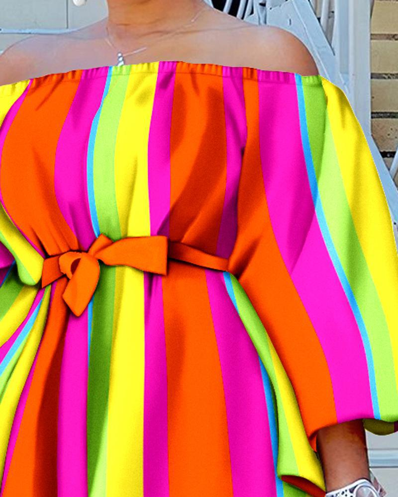 One shoulder fashion printed shorts suit_voghion.com