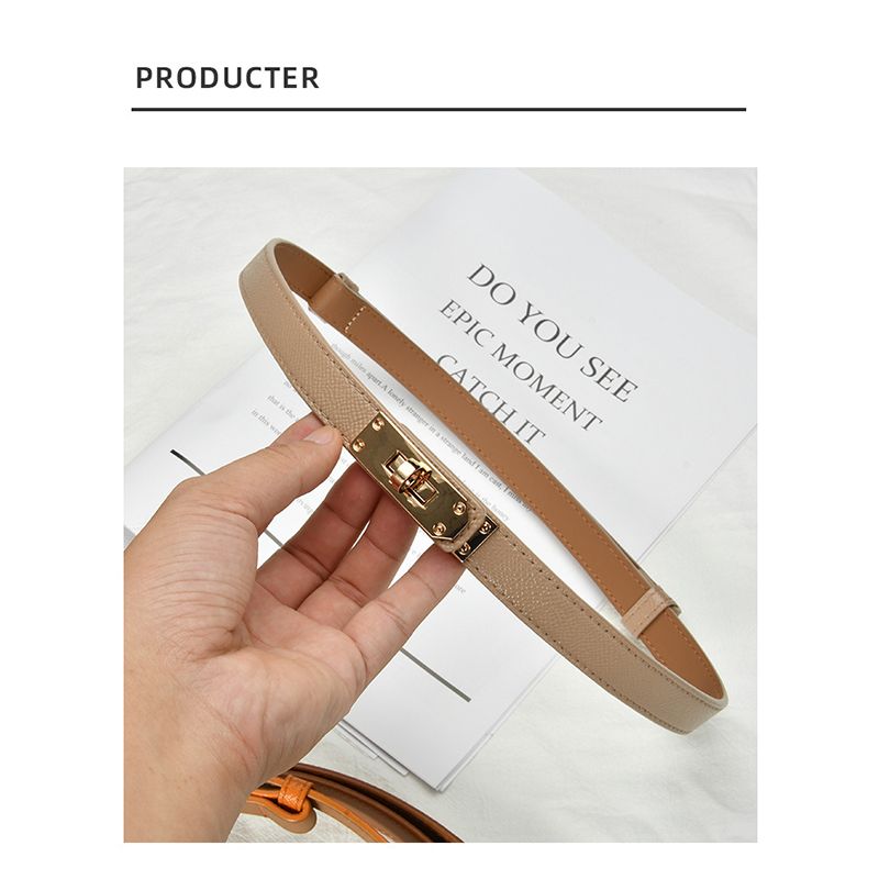 VROČ usnjen tanek pas Ženski modni dodatki za priložnostne priložnostne dodatke Oblikovanje steznika Gotski korejski korzet Nastavljiva kovinska zaponka_voghion.com