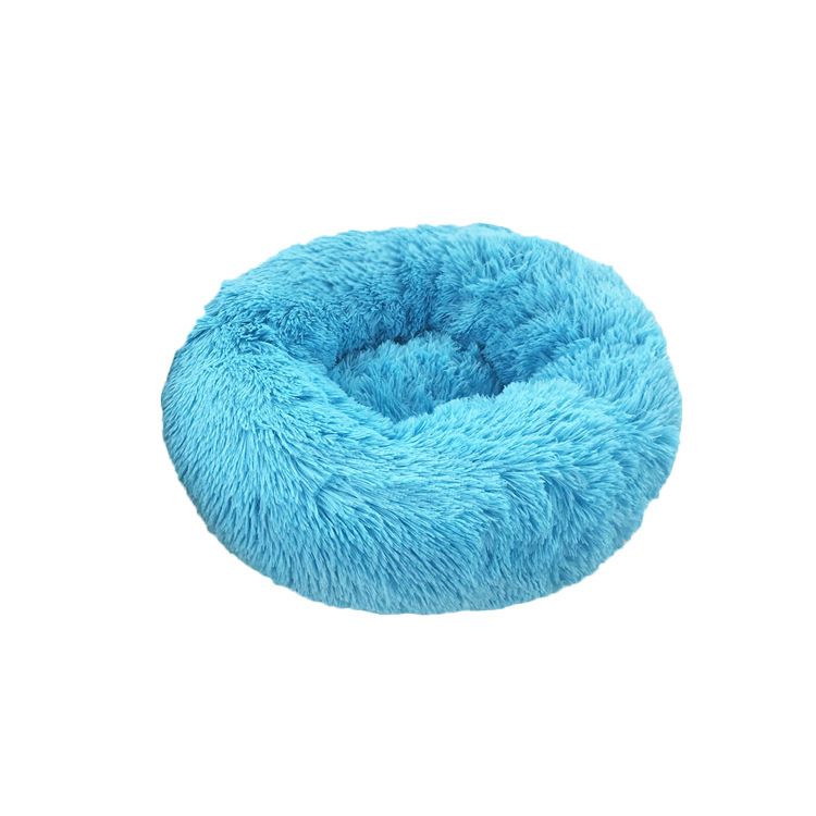 Removable And Washable Zippered Round Plush Bed All-Season Dog Cat Pet Mat_voghion.com