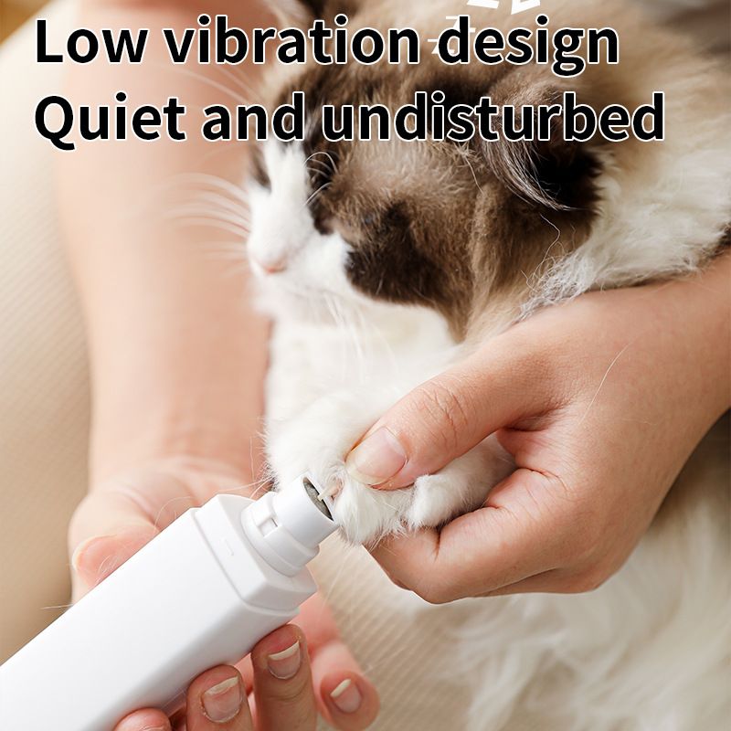 Pet Supplies Lixadeira Elétrica Máquina de Polimento de Unhas Multifuncional com Caneta Laser Recarregável e Portátil_voghion.com