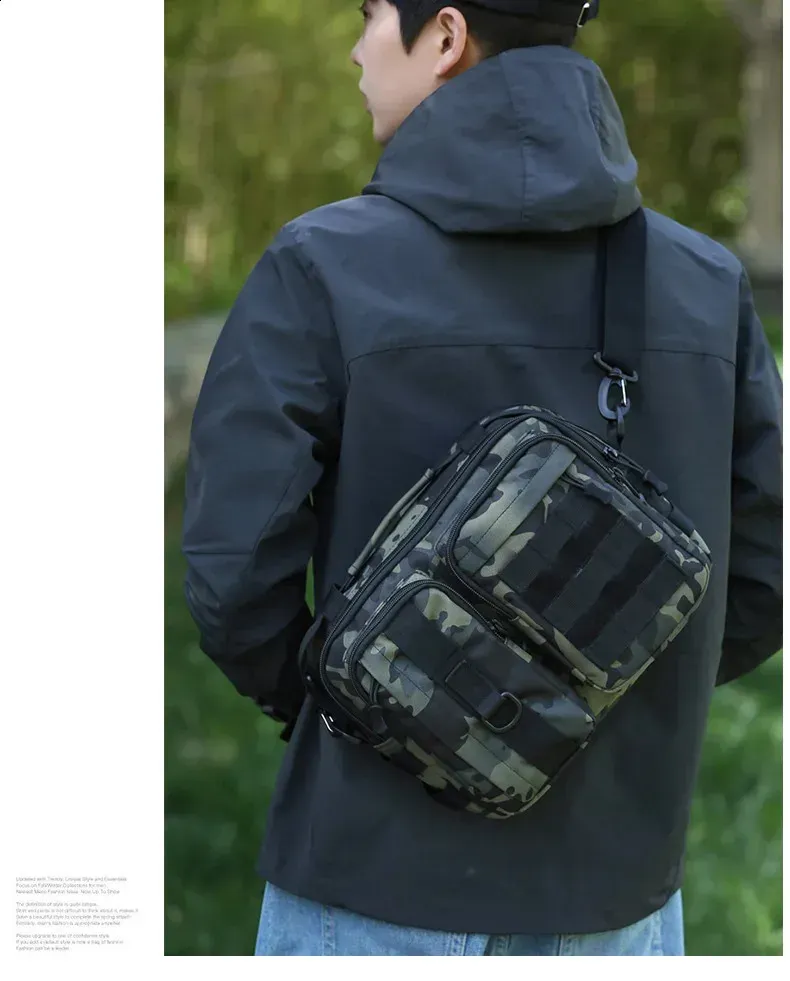 Borsa a tracolla tattica da escursionismo, da campeggio, da uomo, per escursionismo, arrampicata, pesca, tracolla, per esterni, weekend, Molle 250321l_voghion.com