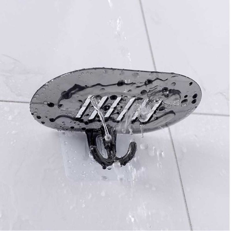 4Pcs 2 In 1 Hanging Soap Drain Case With Hook Shower Soap Holder Container Wall Paste Soap Dishes Tray Bath Soap Storage Rack Box_voghion.com