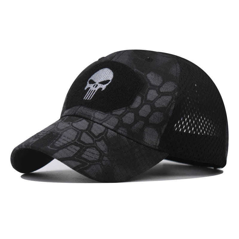 Berretto da baseball Skull Net Berretto da operatore tattico da uomo adatto per berretto da respirazione all'aperto_voghion.com
