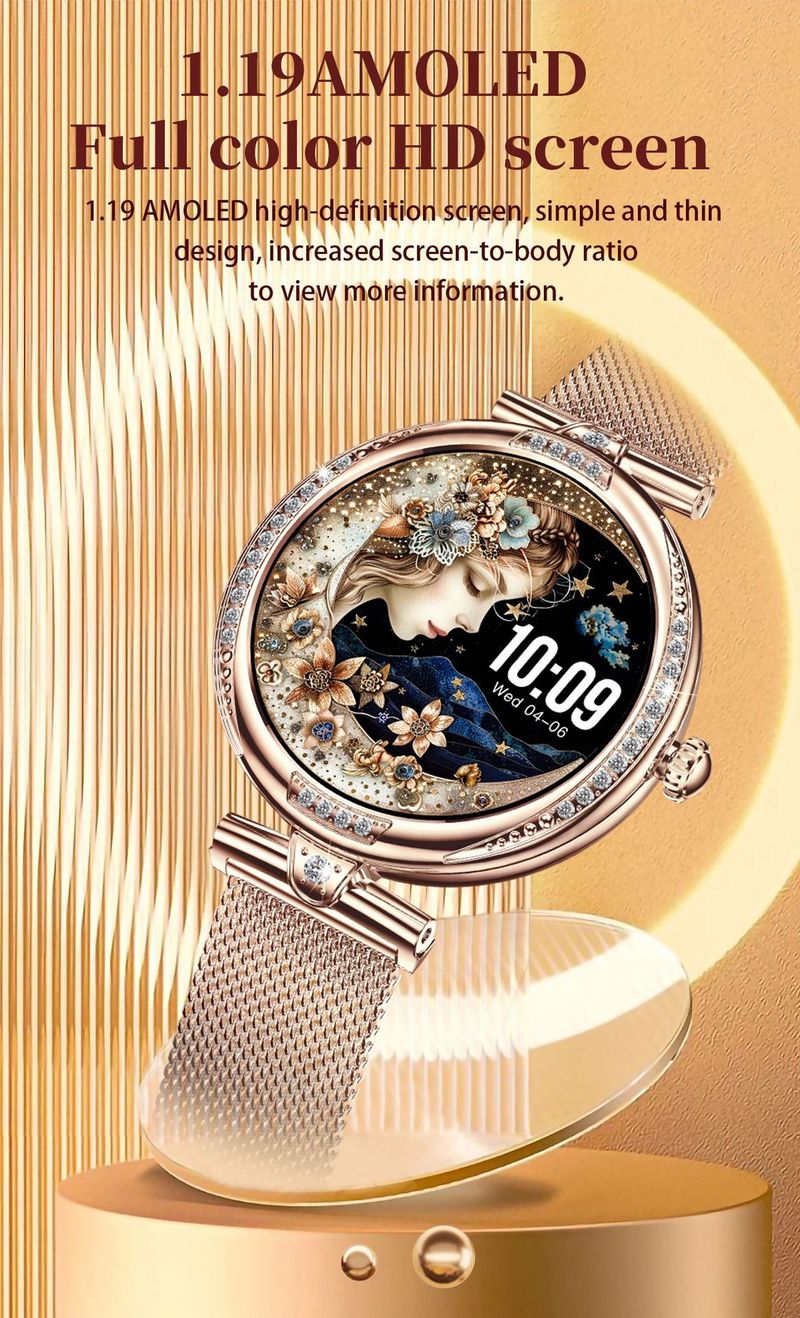 NX17 Pro Smart Watch Damen Bluetooth Anruf Herzfrequenz_voghion.com