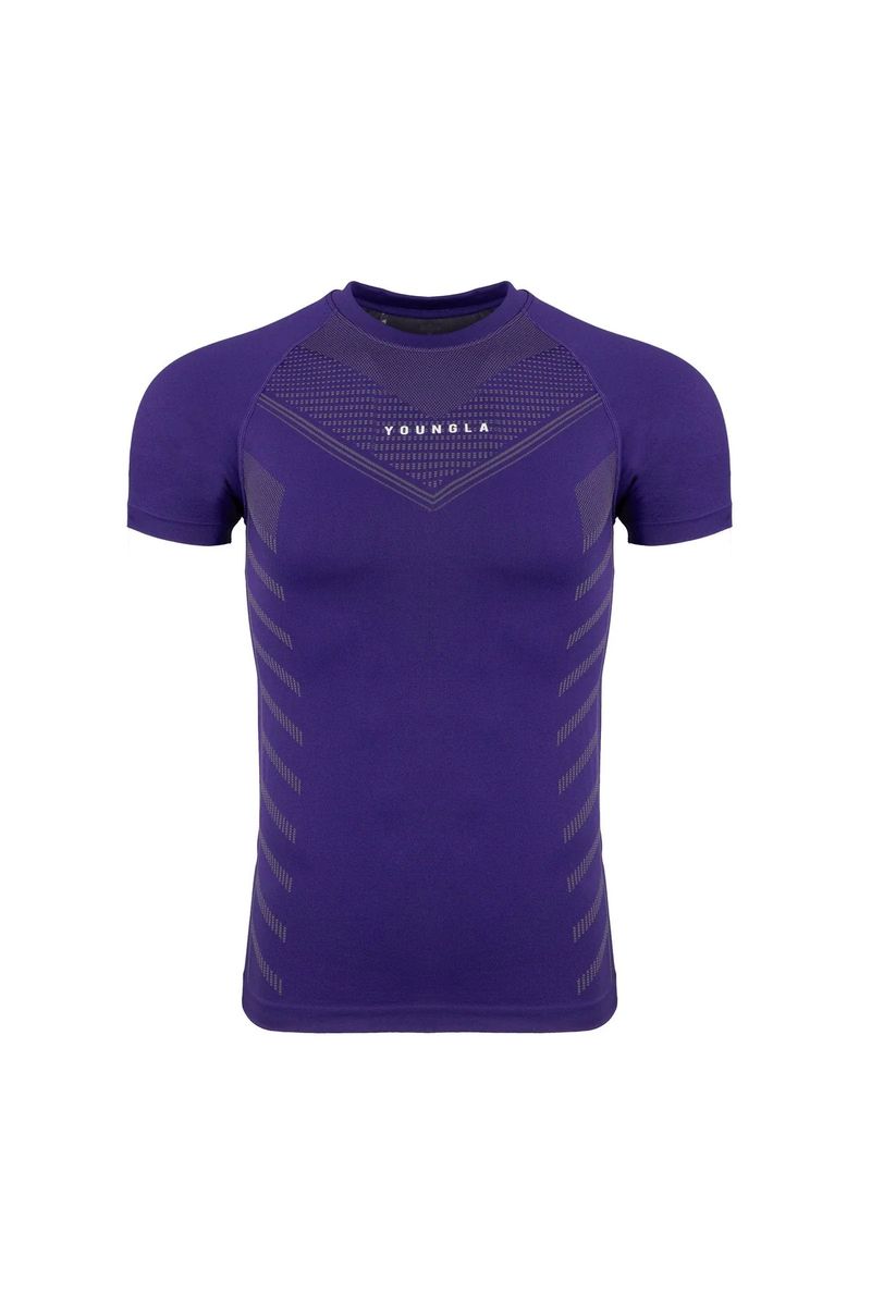 YOUNGLA Herren T-Shirt Für Sport, Fitness, Schnell Trocknend, Atmungsaktiv Stretch Fitness Anzug, Jogger Outdoor Running_voghion.com