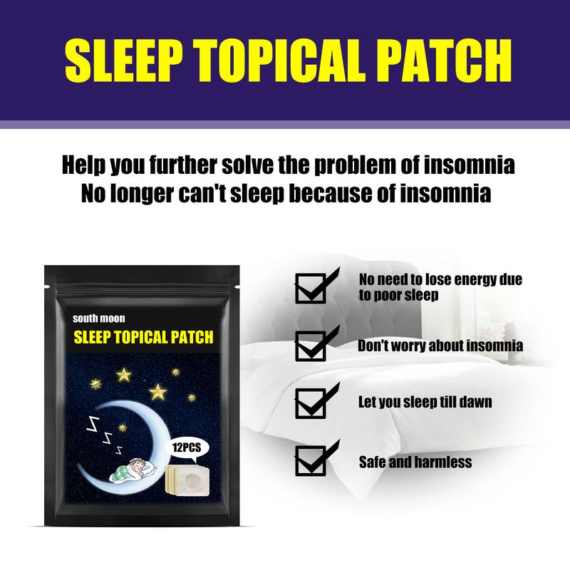 South Moon 12pcs Sleep Patch Home Gentle Care To Improve Sleep Quality Daily Body Care Patch_voghion.com