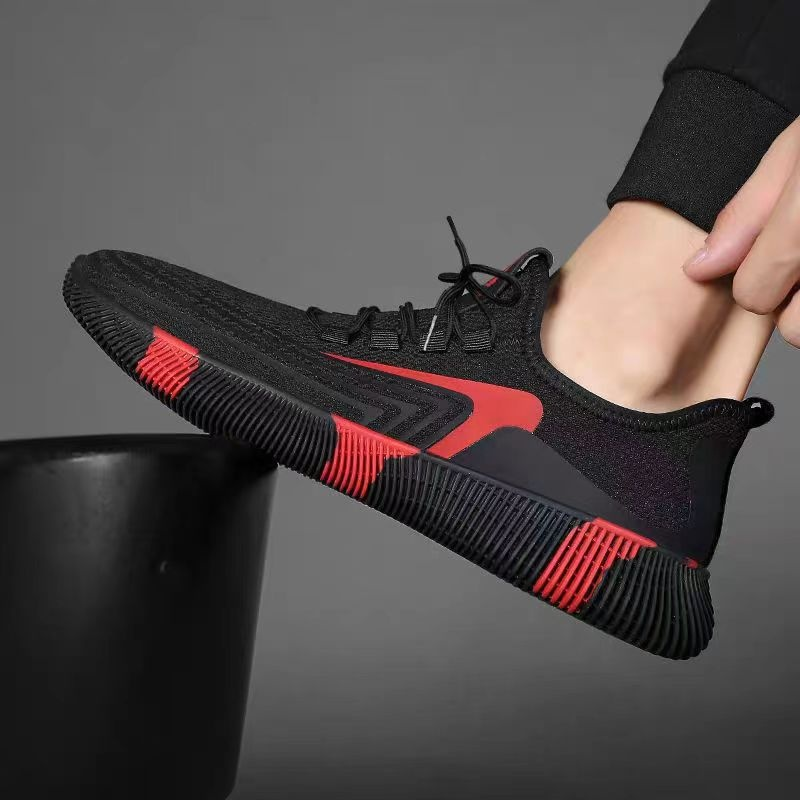 Herren-Arbeitsschuhe, Sportschuhe, Freizeitschuhe, Turnschuhe, Gummisohle, Fußgewölbeunterstützung, vielseitig, leicht zu reinigen, Schuhwerk, Turnschuhe_voghion.com