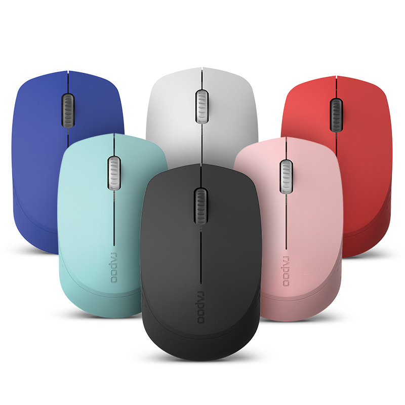 Rapoo M100G Bluetooth multimodo inalámbrico oficina tono claro ratón portátil_voghion.com