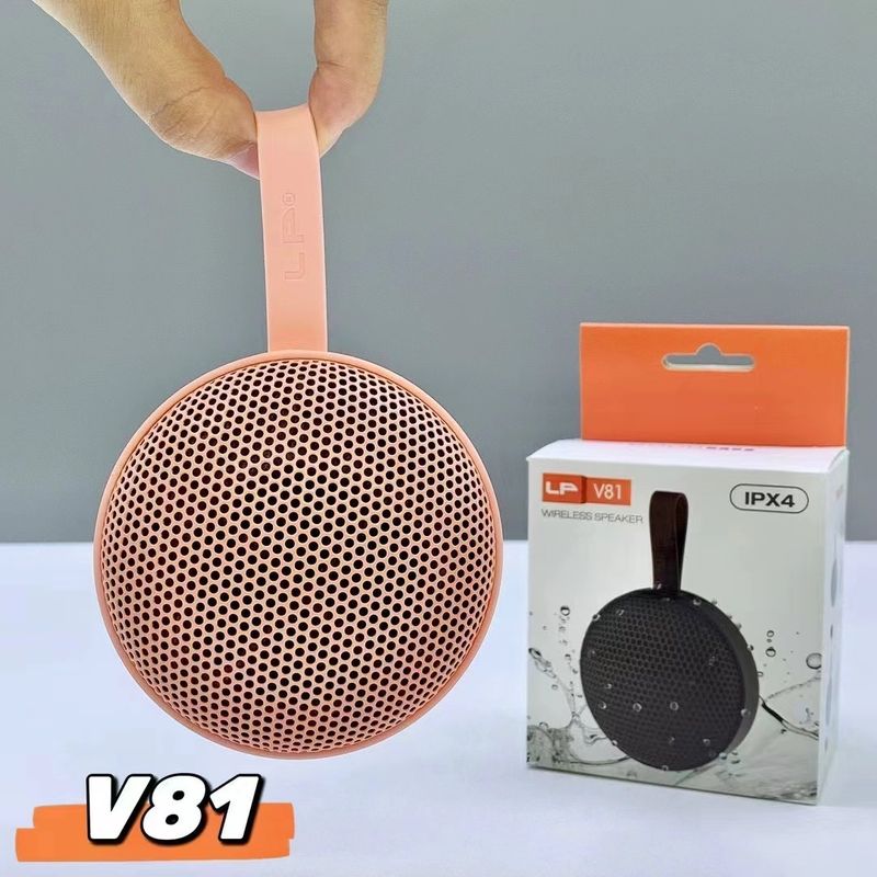 New LP-V81 Bluetooth Outdoor Wireless subwoofer Waterproof Handheld Mini Card Speaker Gift_voghion.com