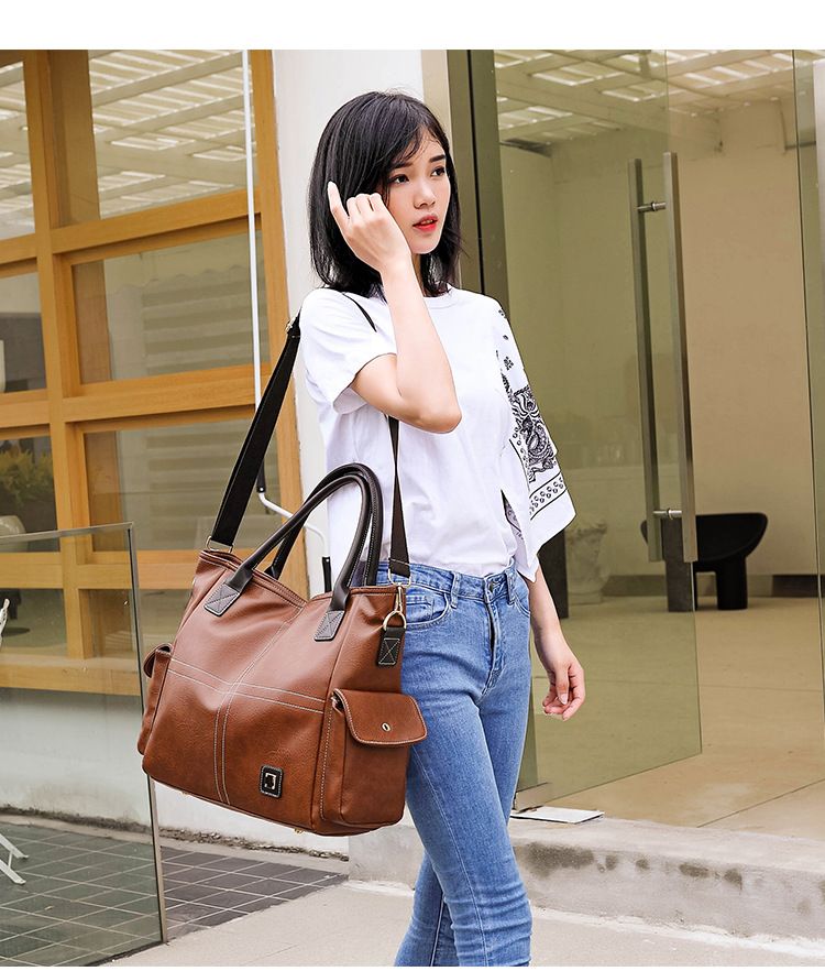 Borsa a tracolla da donna, borsa a mano in pelle PU, alla moda, con tracolla regolabile_voghion.com