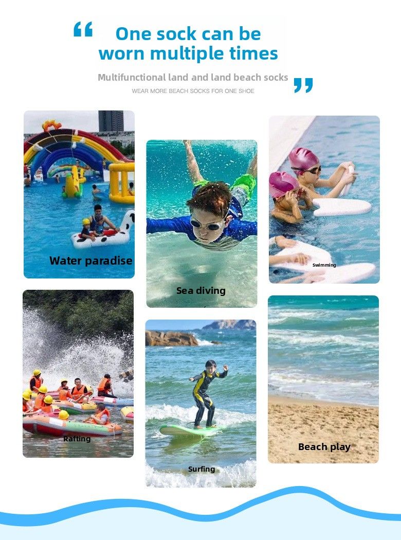 Calzini lunghi tubolari antiscivolo caldi da spiaggia per bambini da 3 mm, adatti per nuoto invernale, immersioni e snorkeling_voghion.com