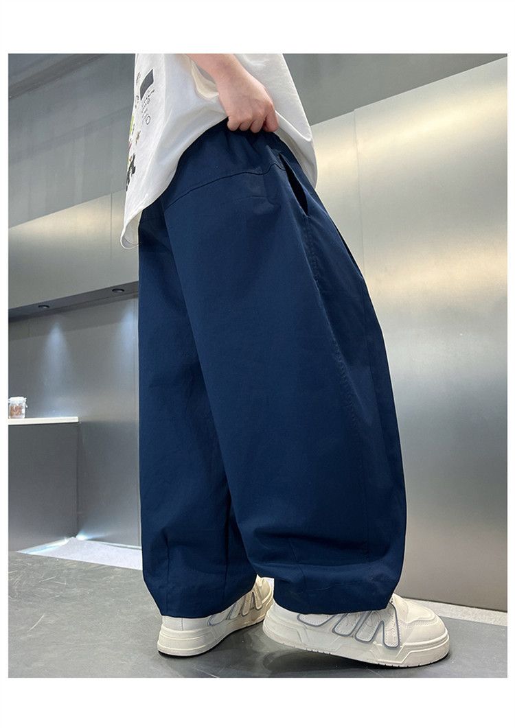 Kids’ Clothing Boys Summer Solid Color Anti Mosquito Pants New Style Medium And Large Children's Summer Children's Thin Trousers Boys Casual Pants_voghion.com
