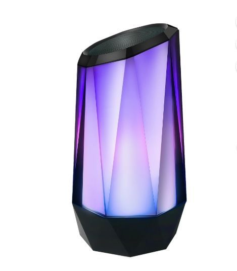 7-in Portable Wireless Bluetooth Speaker RGB LED Lights Loud Powerful Sound_voghion.com