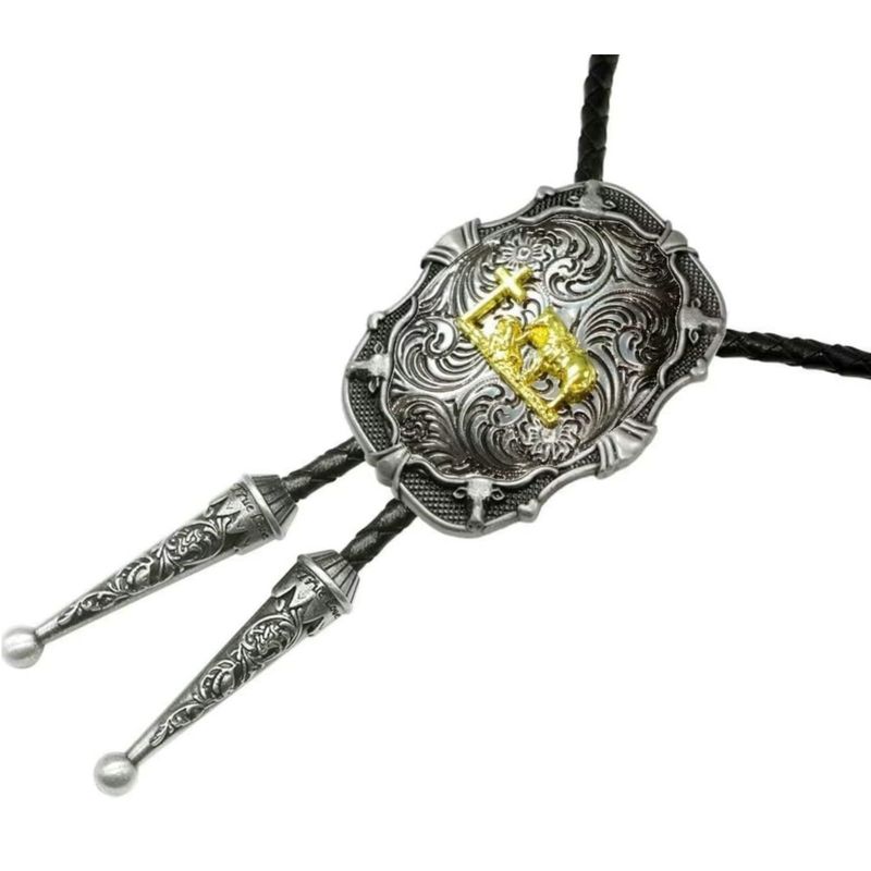 【Changsheng】2021 Nuova cravatta Bolo in tinta unita con stampa animalier galvanizzata_voghion.com