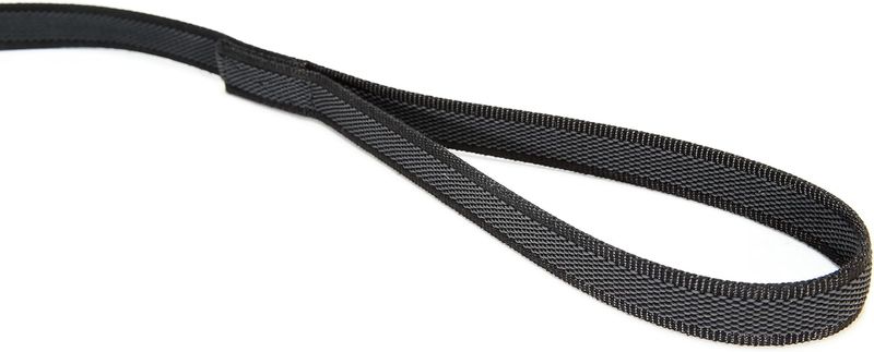 Farbe & Grau Gumierte Leine, 20 Mm X 1 M Mit Schlaufe, Schwarz-Grau_voghion.com